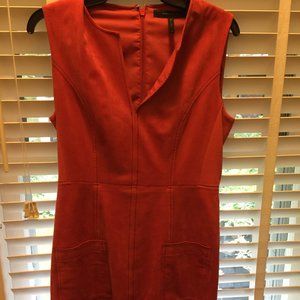 Orange Above the Knee BCBG Dress
